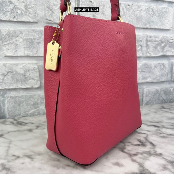 Coach Town Bucket Bag Crossbody Handbag In Strawberry Haze - Picture 2 of 12